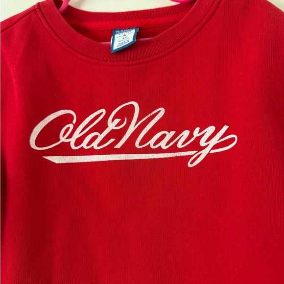 Old Navy Kids Vintage 1994 Reissue Bold Red Logo Crewneck Sweatshirt NWOT Sz 4T - Picture 4 of 9